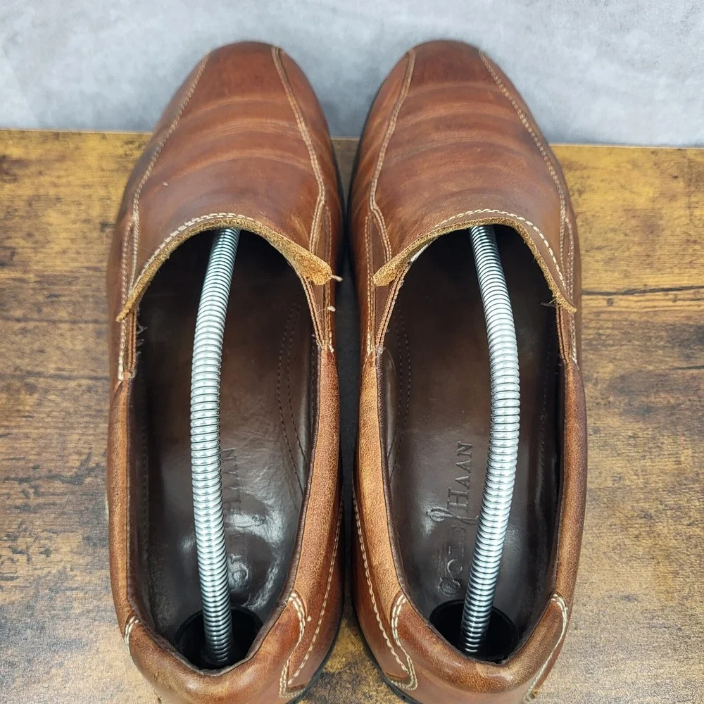 Cole Haan Air Loafer Mens Size 11 M‎ Brown Leather Slip On C11015 Comfort Shoes